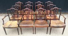 12 19th century antique dining chairs 37h 20w 18½hs 19d single 38h 23½w 18½hs 19½d carver _7.JPG